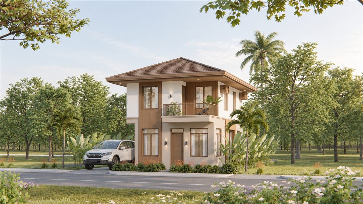 Luna house model exterior render